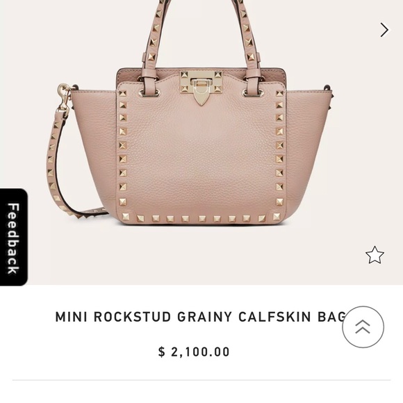 MINI ROCKSTUD GRAINY CALFSKIN bag - Picture 1 of 16
